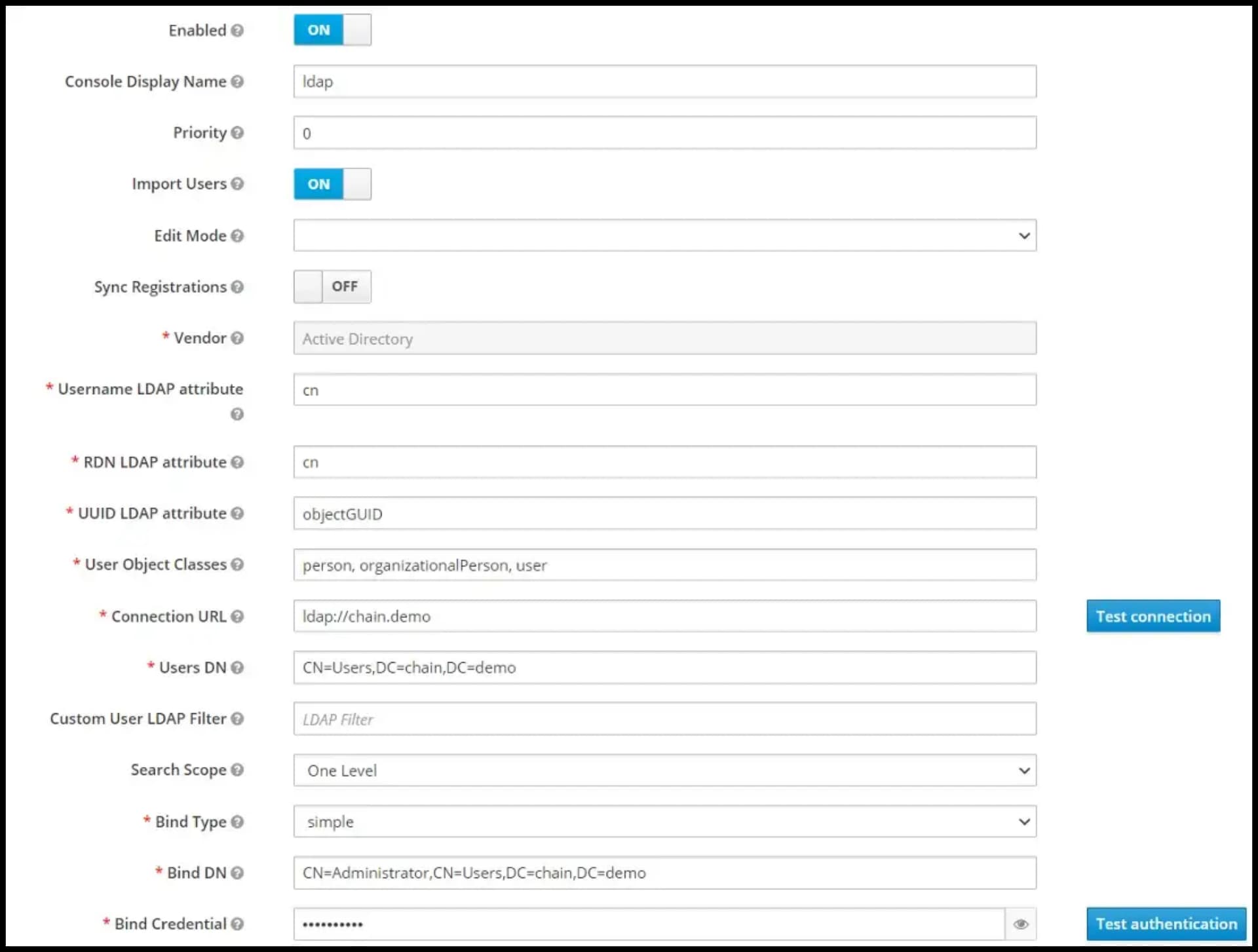 Integrate with Active Directory - Keycloak 2