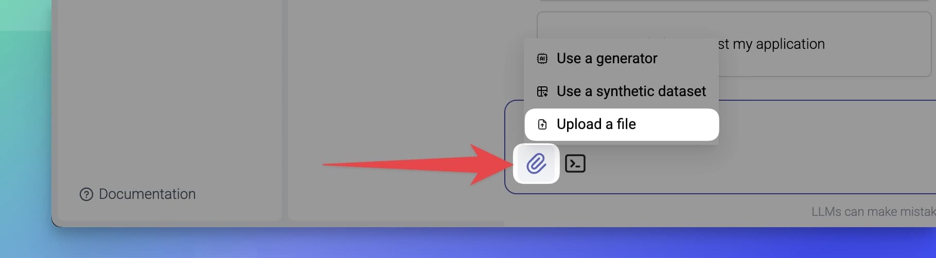 MOSTLY AI Assistant - Upload files