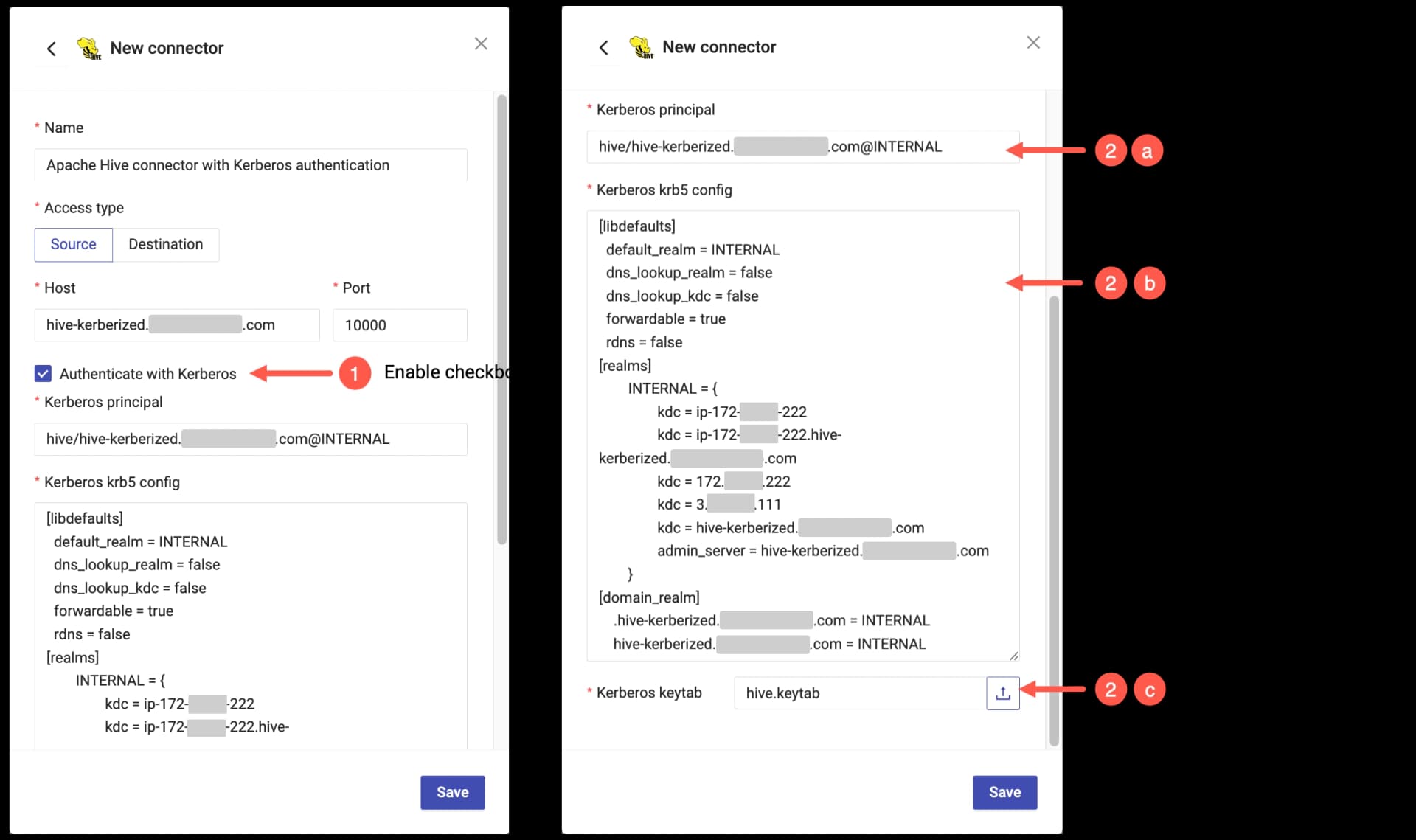 Apache Hive connector configuration - Kerberos authentication